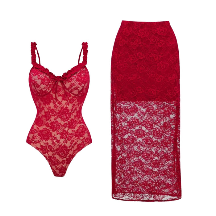 Blaze Swimsuit Set - Red