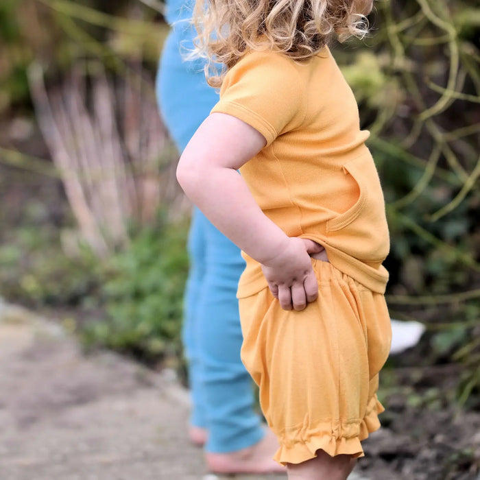 Bloomer bébé chanvre coton bio ManyMonths - Sea Glass
