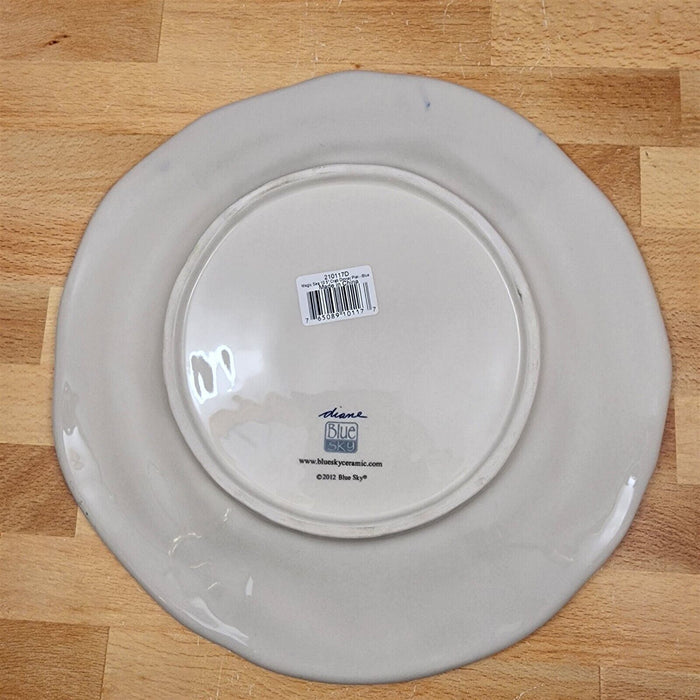 Blue Crab Dinner Plate Embossed 10" Sea Nautical by Blue Sky