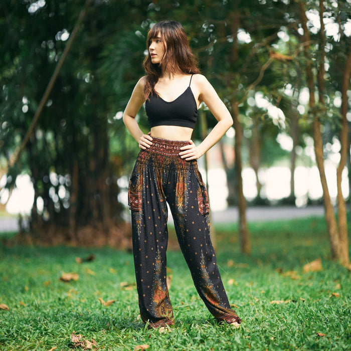 Boho Peacock Pants - Lannaclothesdesign Shop