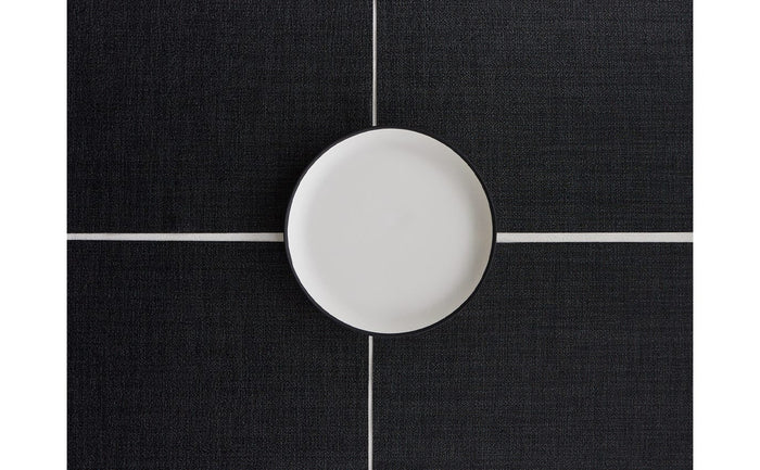 BOUCLE RECTANGLE PLACEMAT, NOIR