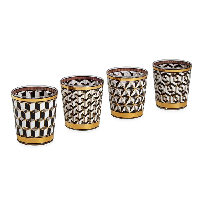 BOXED VERSAILLES GLASSWARE SET OF 2