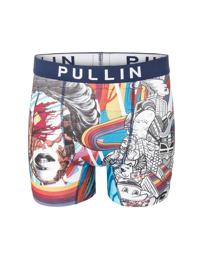 boxer homme imprimé boxer long allwehave PULLIN en lycra