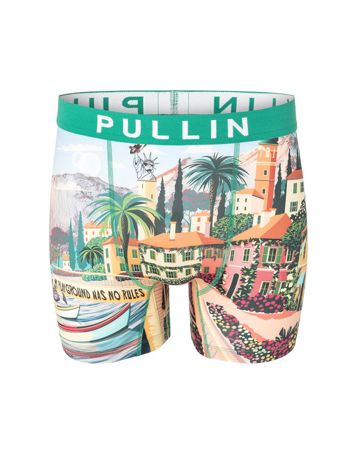 boxer homme imprimé boxer long borddemer PULLIN en lycra