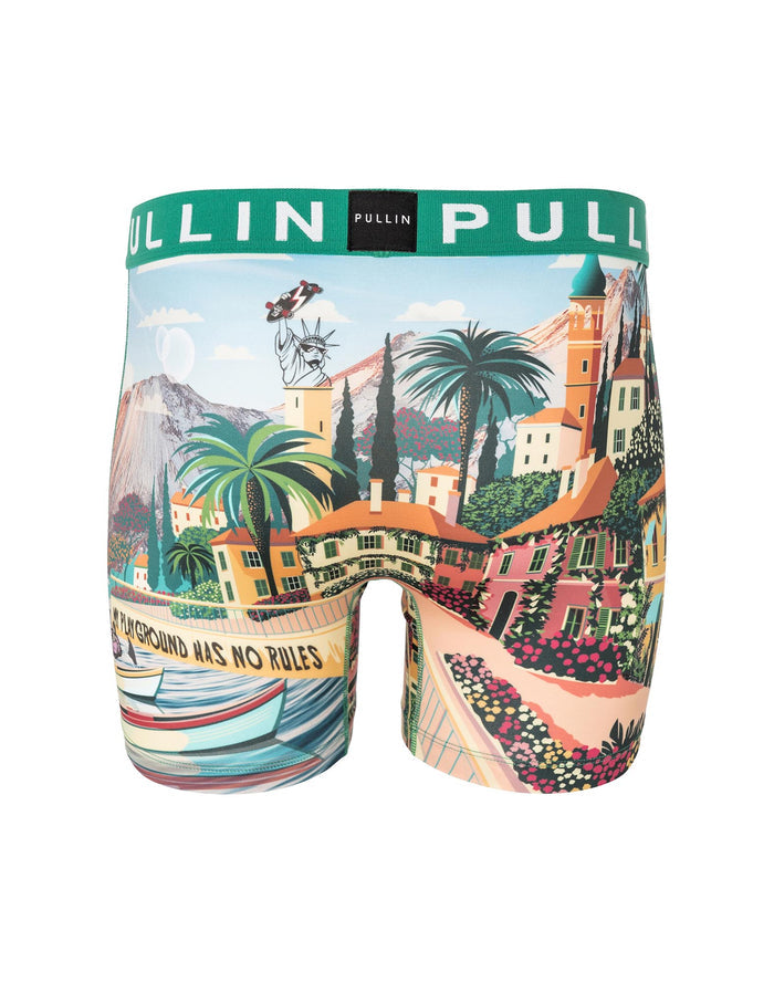 boxer homme imprimé boxer long borddemer PULLIN en lycra