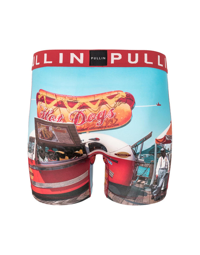 boxer homme imprimé boxer long hotdoggos PULLIN en lycra