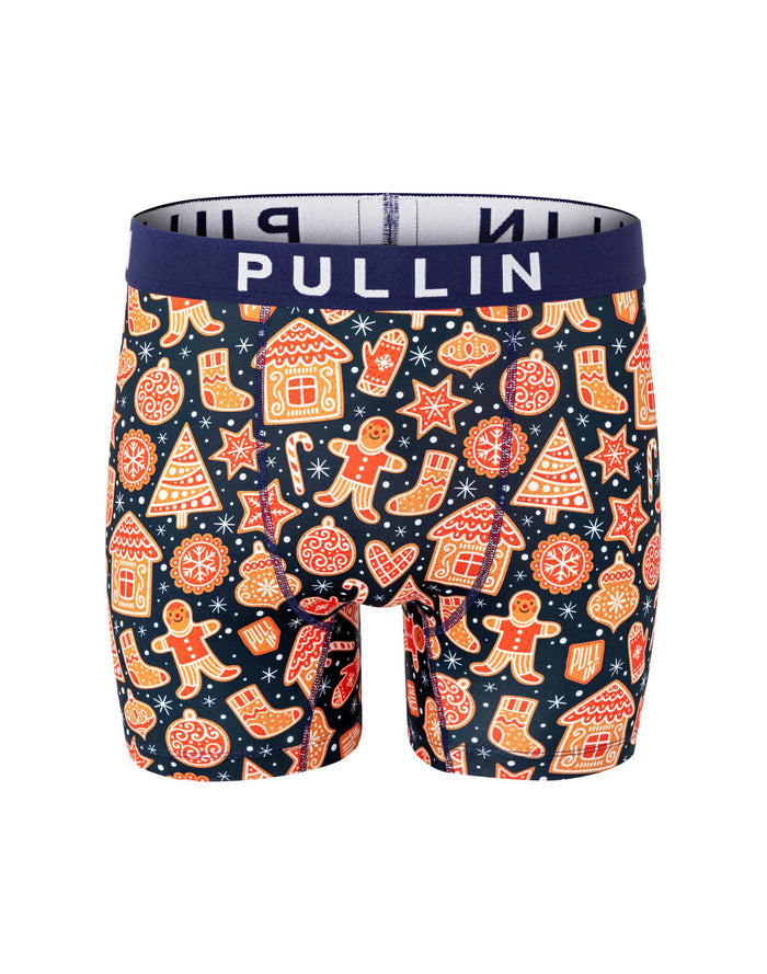 boxer homme imprimé boxer long petitbiscuit PULLIN en lycra