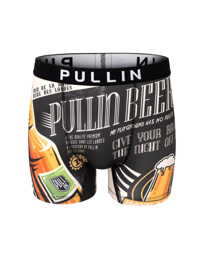 boxer homme imprimé boxer long PULLINbeer PULLIN en lycra