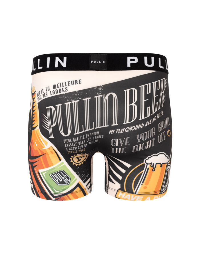 boxer homme imprimé boxer long PULLINbeer PULLIN en lycra