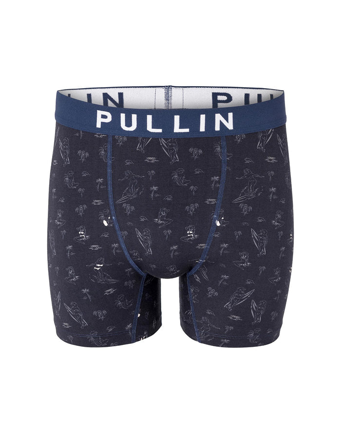 boxer homme imprimé boxer long wavebabe PULLIN en coton