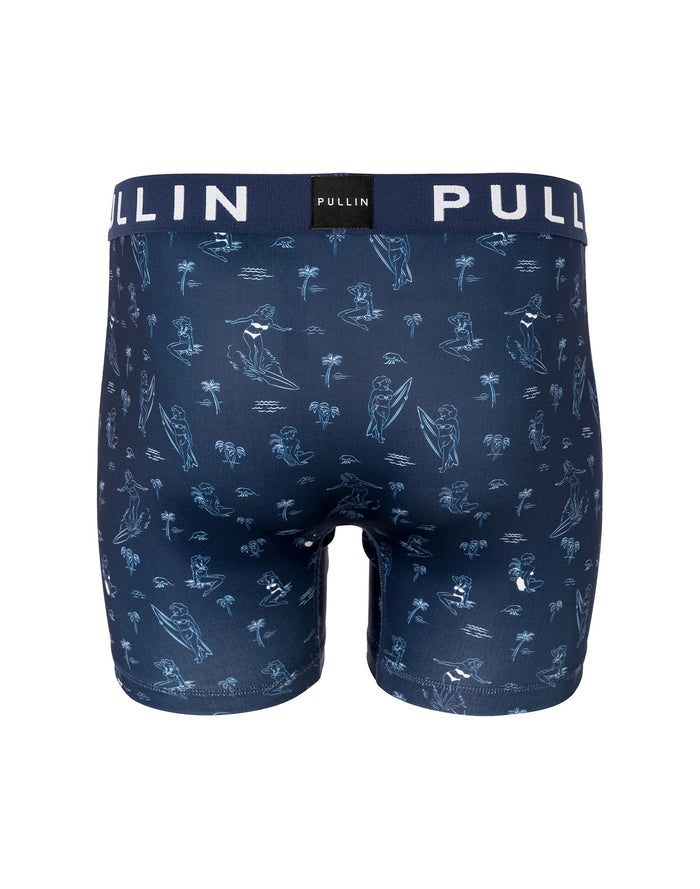 boxer homme imprimé boxer long wavebabe PULLIN en lycra
