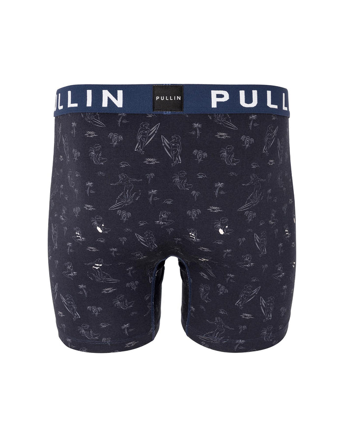 boxer homme imprimé boxer long wavebabe PULLIN en coton