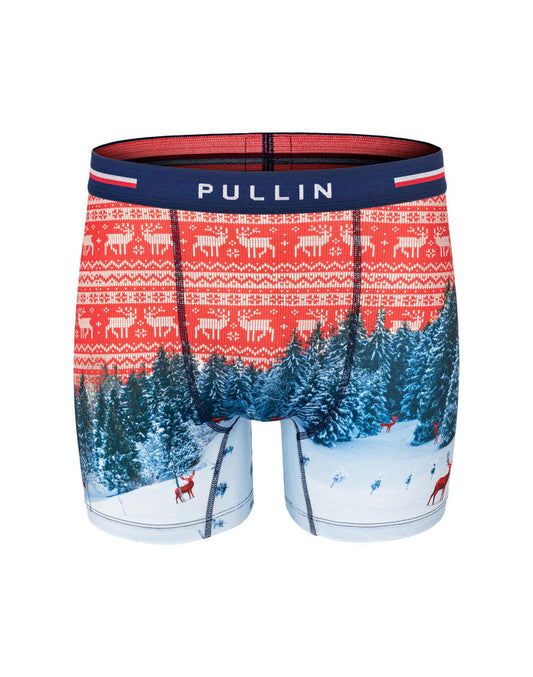 boxer homme imprimé boxer long xmasdear PULLIN en lycra