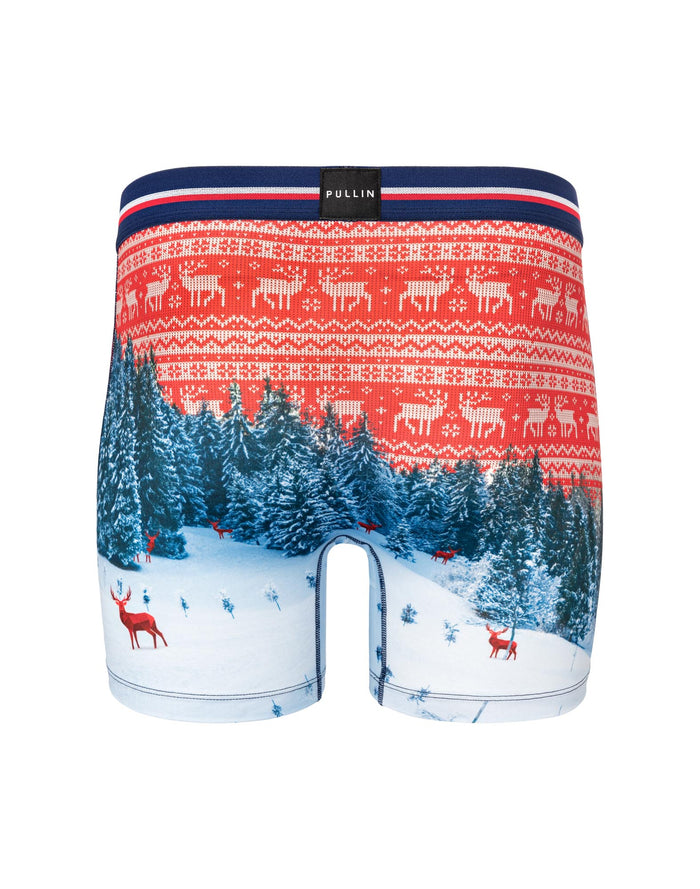 boxer homme imprimé boxer long xmasdear PULLIN en lycra