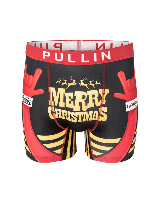 boxer homme imprimé boxer long xmasparty PULLIN en lycra