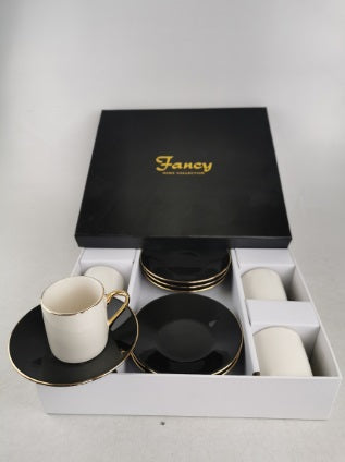 BOXES 6 EXPRESSO CUP BLACK/WHITE