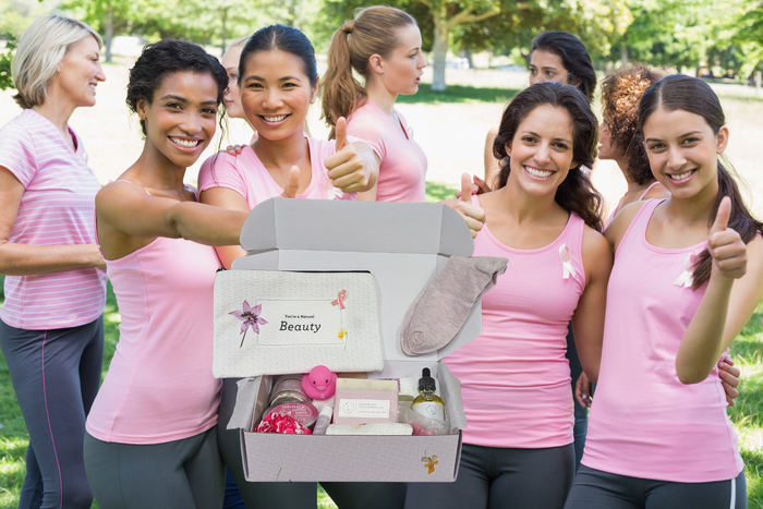 Breast cancer Awareness Gift Box - Hope for a warrior / a survivor - this is a support care pamper package - ALL Natural