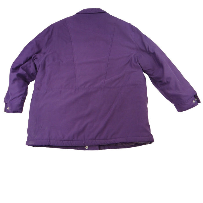 Bromley Sport Purple Quilted Lined Zip Jacket Women Sz L Thermo Loft Insulation6