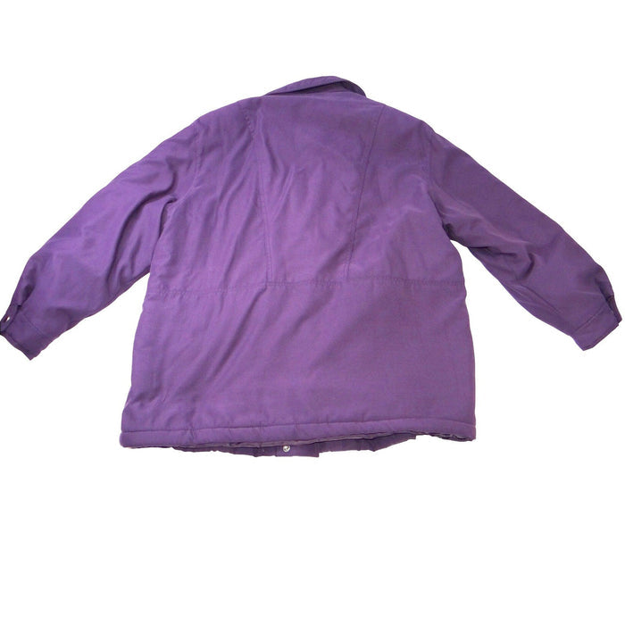 Bromley Sport Womens Purple Quilted Lined Jacket Size L Thermoloft Winter Coat3