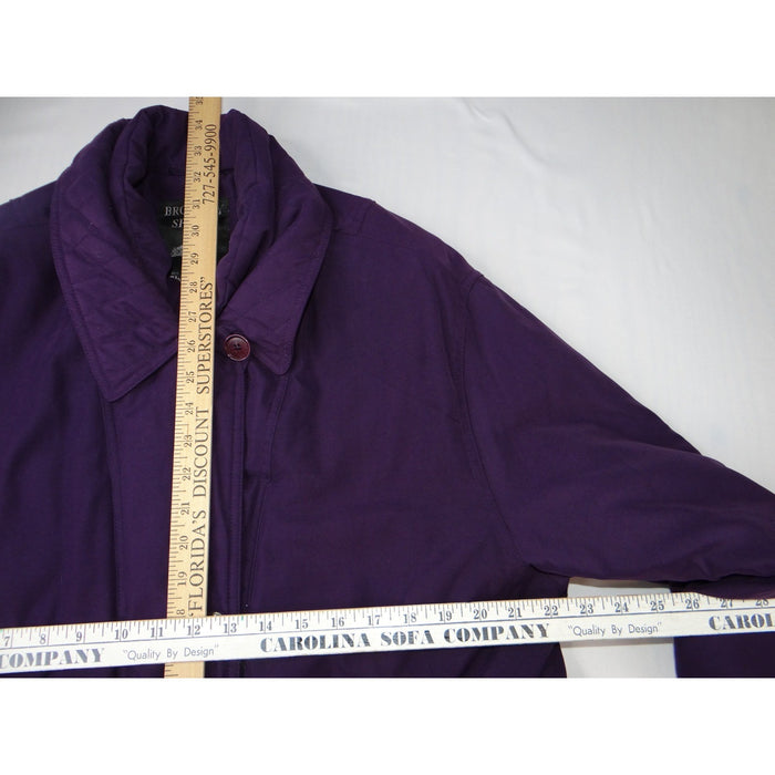 Bromley Sport Womens Purple Quilted Lined Jacket Size L Thermoloft Winter Coat4