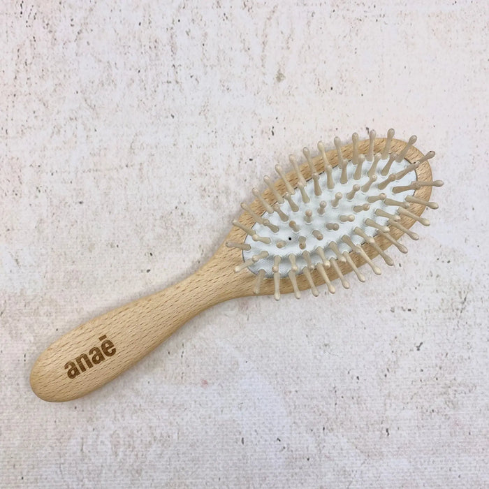 Brosse à cheveux à picots bois et hêtre ciré Anaé