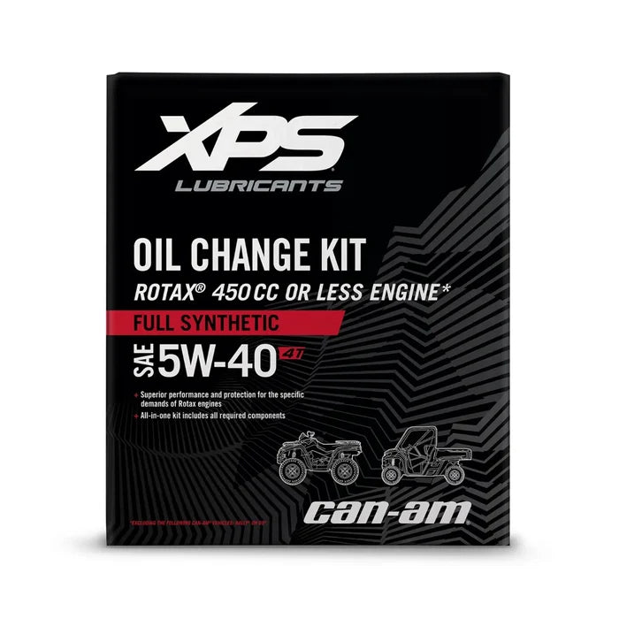 Can-Am XPS 4T 5W-40 Full Synthetic Oil Change Kit for Rotax 450 cc or less engine*