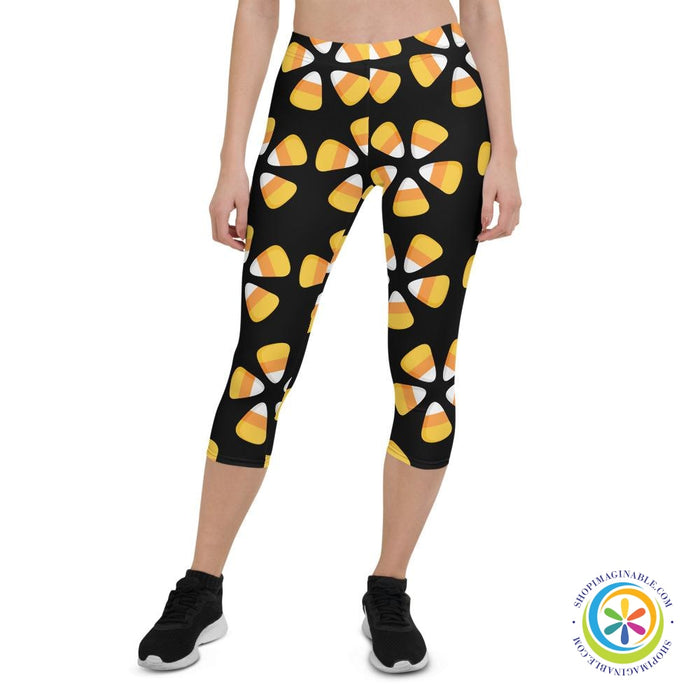 Candy Corn Capri Cropped Leggings-ShopImaginable.com