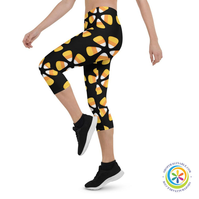 Candy Corn Capri Cropped Leggings-ShopImaginable.com