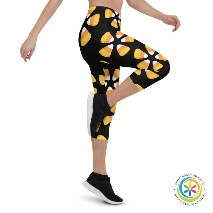 Candy Corn Capri Cropped Leggings-ShopImaginable.com