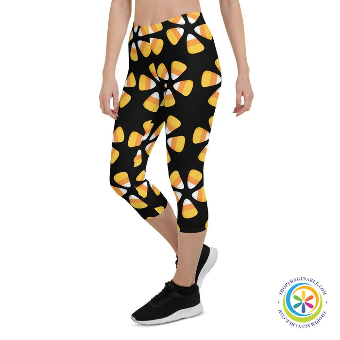 Candy Corn Capri Cropped Leggings-ShopImaginable.com