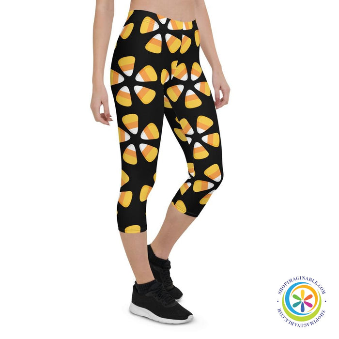Candy Corn Capri Cropped Leggings-ShopImaginable.com