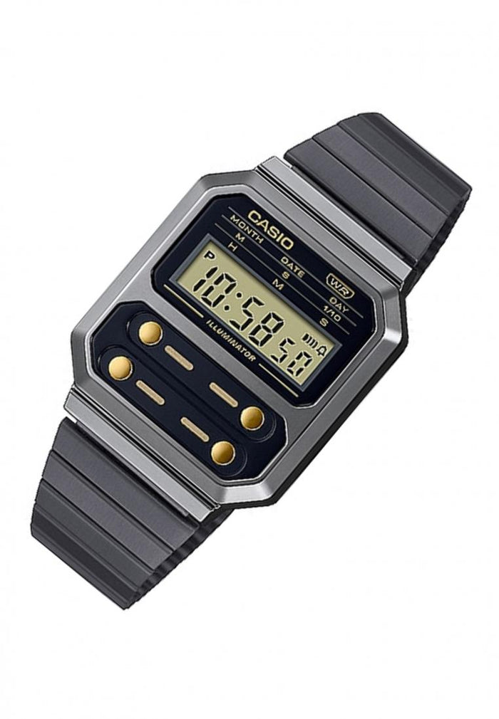 Casio A100WEGG-1A2 Digital Stainless Steel Strap Watch-Watch Portal Philippines