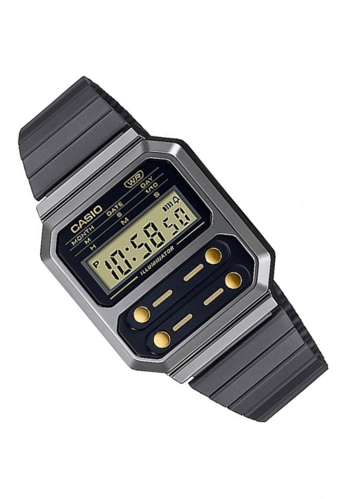 Casio A100WEGG-1A2 Digital Stainless Steel Strap Watch-Watch Portal Philippines
