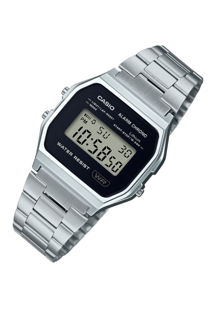 Casio A158WEA-1DF Stainless Steel Strap Analog Watch-Watch Portal Philippines