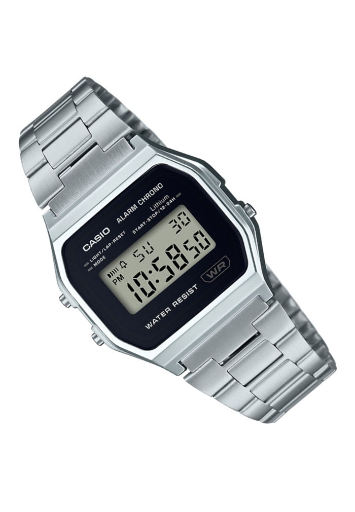 Casio A158WEA-1DF Stainless Steel Strap Analog Watch-Watch Portal Philippines