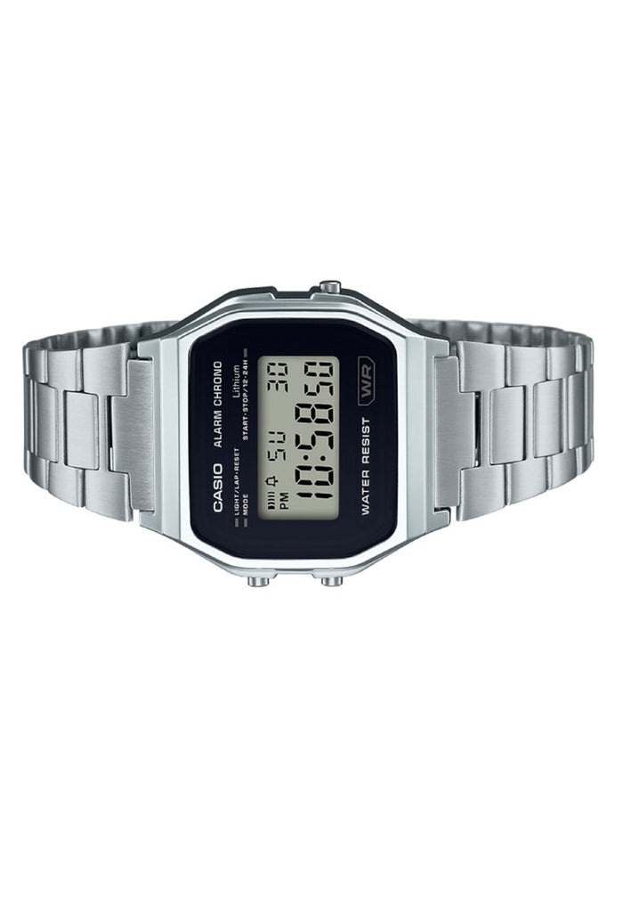 Casio A158WEA-1DF Stainless Steel Strap Analog Watch-Watch Portal Philippines
