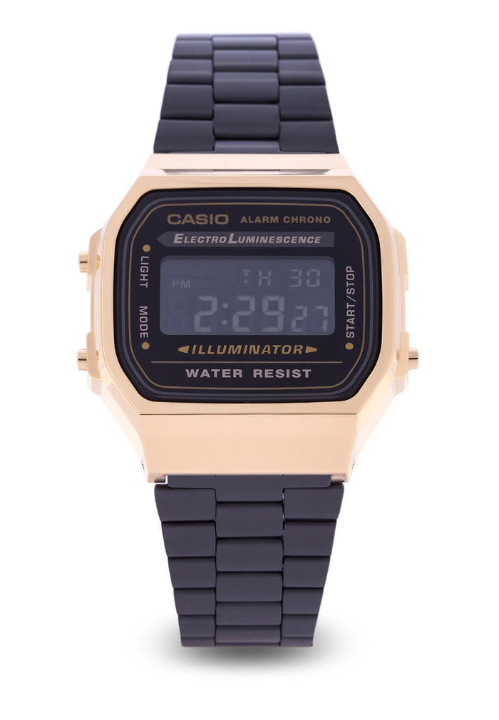 Casio A168WEGB-1B Digital Stainless Steel Strap Watch-Watch Portal Philippines
