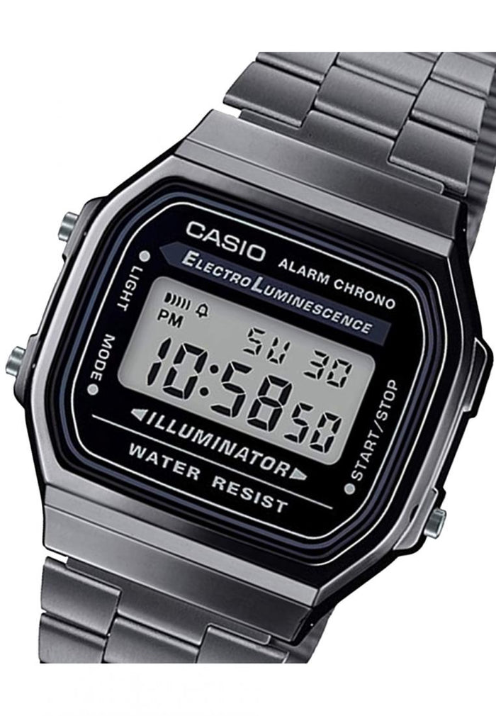 Casio A168WGG-1ADF Digital Stainless Steel Strap Watch-Watch Portal Philippines