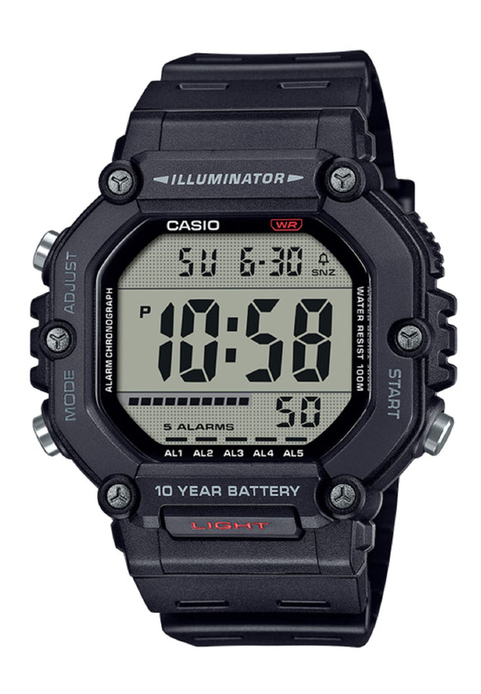 Casio AE-1600H-1A Digital Rubber Band Watch For Men-Watch Portal Philippines