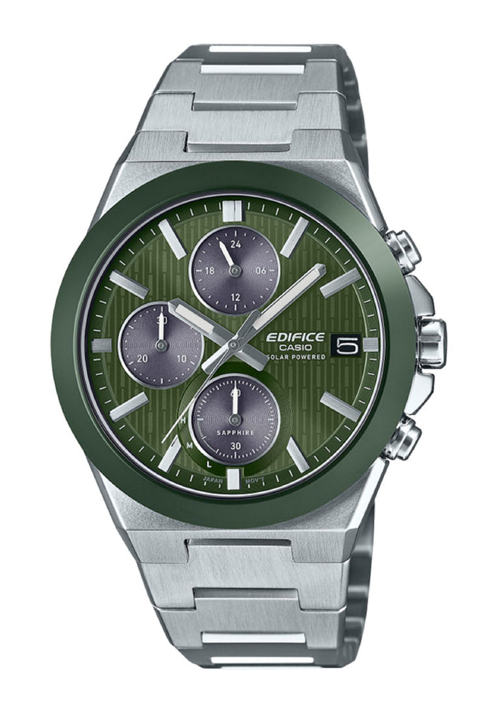 Casio Edifice EFS-S650D-3A Chronograph Stainless Steel Strap Solar Watch for Men-Watch Portal Philippines