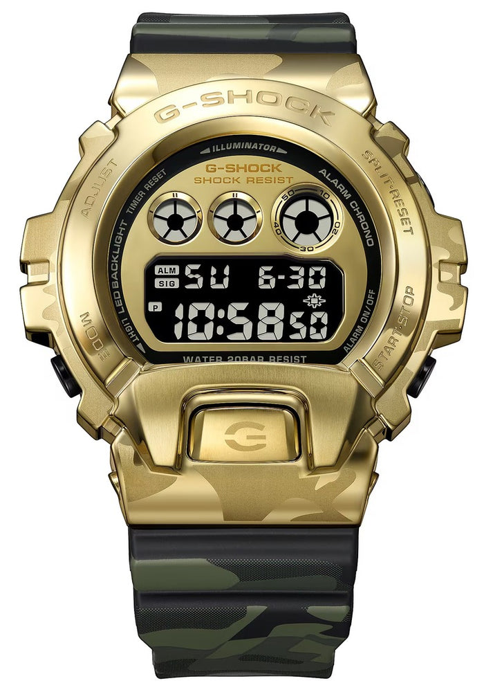Casio G-shock "Bold Camo & Gold" Digital Rubber Strap Watch for Men GM-6900CMG-3DR-Watch Portal Philippines