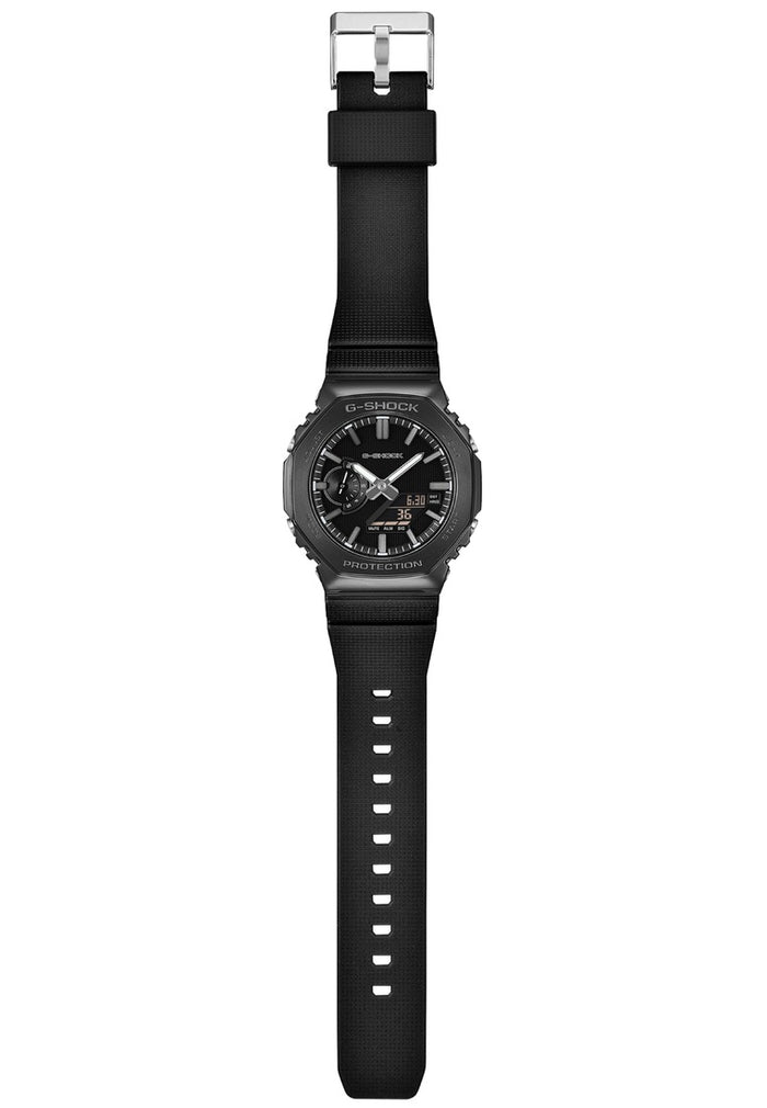 Casio G-shock G-Steel "Luxe Black" Digital Analog Rubber Strap Watch for Men GM-2100LXB-1ADR-Watch Portal Philippines