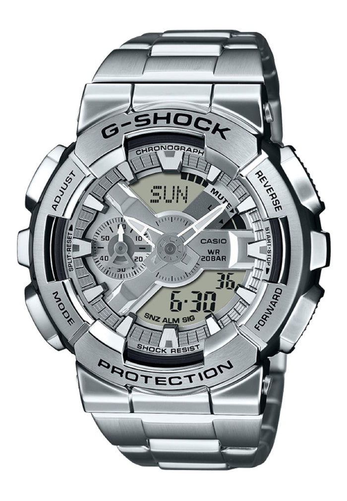 Casio G-shock GM-110D-8A Digital Analog Stainless Steel Strap Watch For Men-Watch Portal Philippines