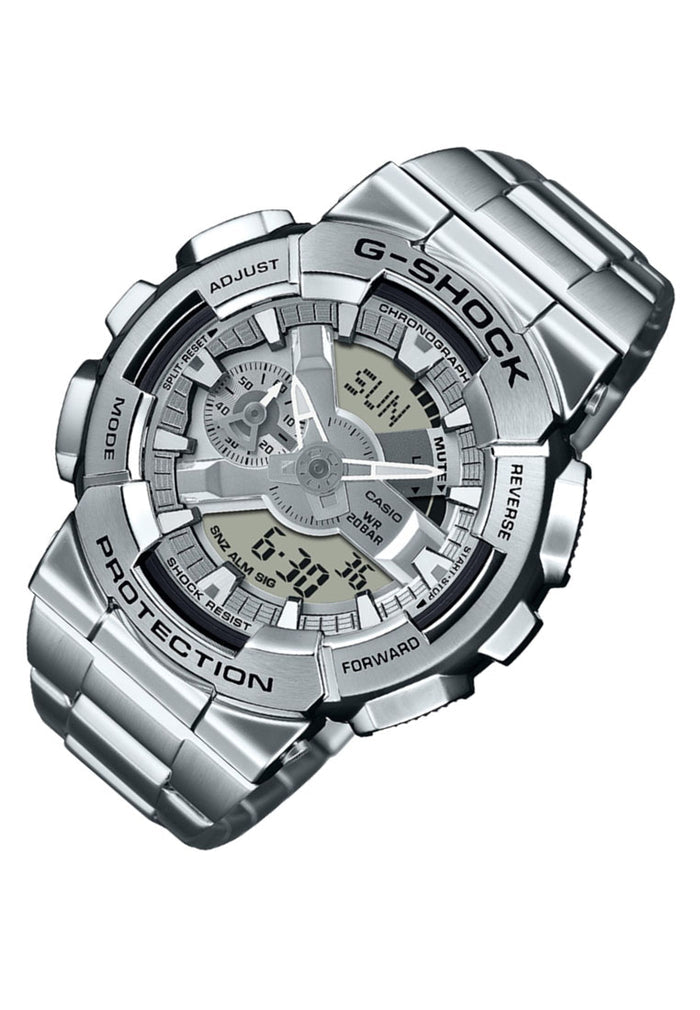 Casio G-shock GM-110D-8A Digital Analog Stainless Steel Strap Watch For Men-Watch Portal Philippines