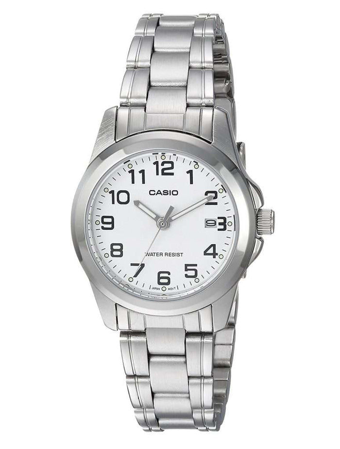 Casio LTP-1215A-7B2DF Silver Stainless Steel Strap Watch for Women-Watch Portal Philippines