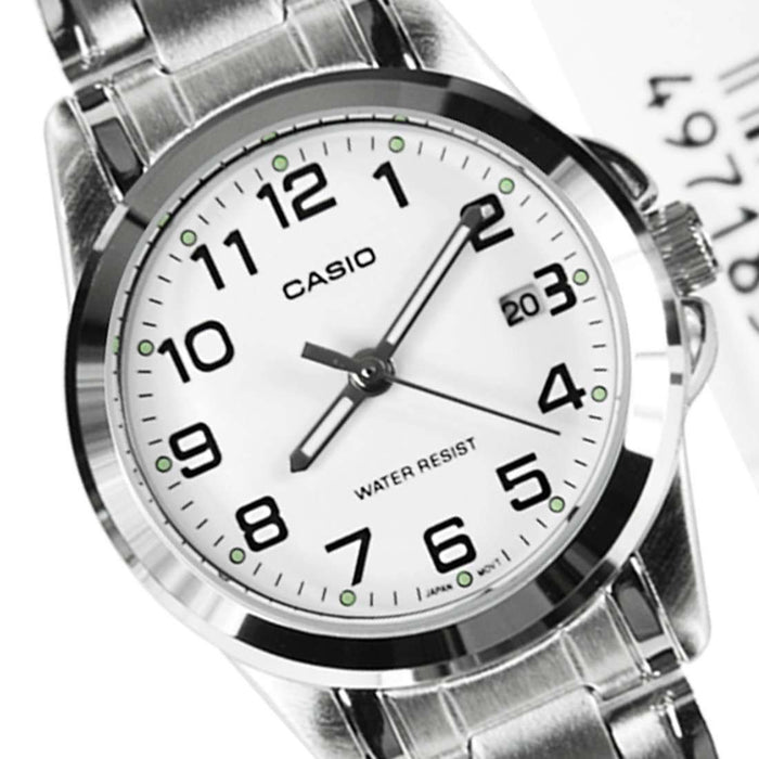 Casio LTP-1215A-7B2DF Silver Stainless Steel Strap Watch for Women-Watch Portal Philippines