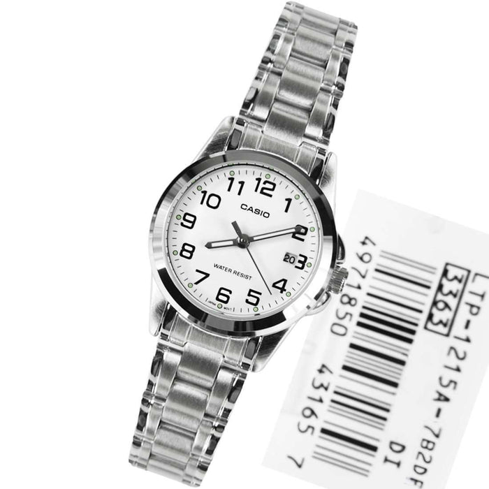 Casio LTP-1215A-7B2DF Silver Stainless Steel Strap Watch for Women-Watch Portal Philippines