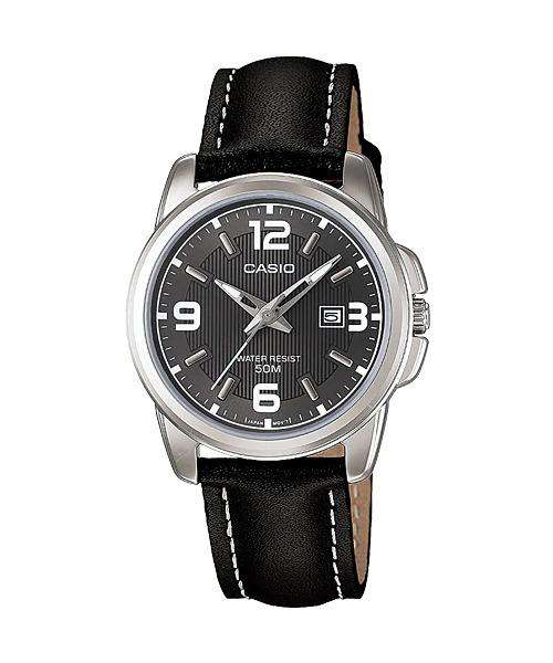 Casio LTP-1314L-8AVDF Black Leather Strap Watch for Women-Watch Portal Philippines
