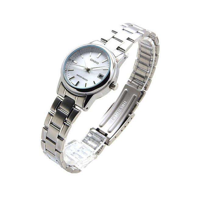 Casio LTP-V002D-7A Silver Stainless Steel Strap Watch for Women-Watch Portal Philippines