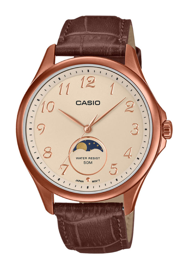 Casio MTP-M110RL-5A Analog Leather Strap Watch for Men-Watch Portal Philippines